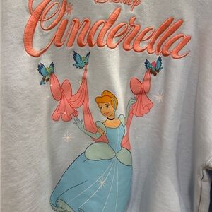 Disney Cinderella Pullover Sweatshirt - White, Pastel Blue & Coral